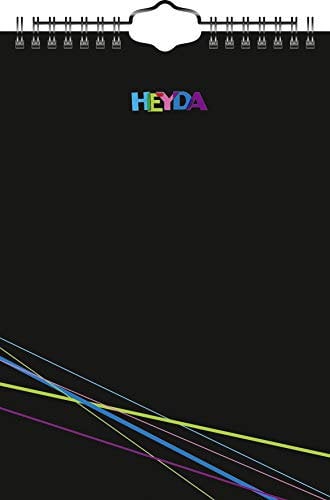 Heyda Bastel- und Fotokalender immerwährend | A5, schwarz