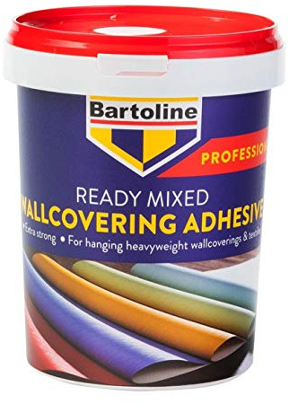 Bartoline Ready Mixed Wallpaper Adhesive 1kg – Extra Strong PVA & Starch Paste, High Grab & Slip, For Vinyl, Fabric, Textiles & Polystyrene Wallcoverings