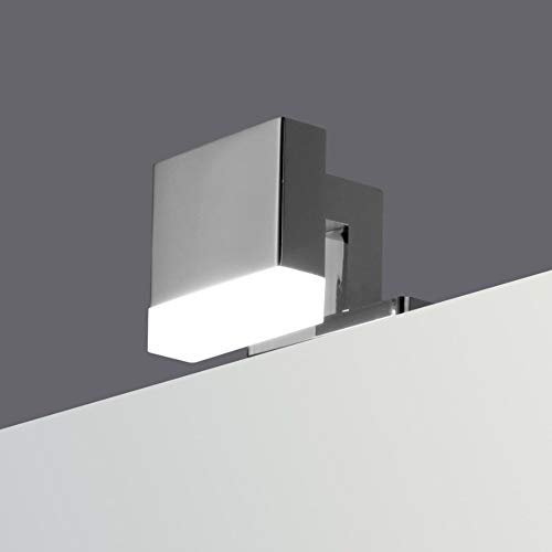 kalb Material für Möbel LED Badleuchte Badlampe Spiegellampe Spiegelleuchte Schranklampe Aufbauleuchte, Leuchte:1-flammig