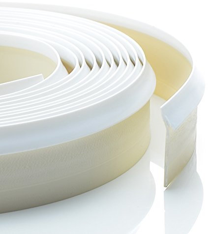 4,2m Dichtungsprofil weiß Dichtleiste Nischenprofil PVC Fugen Ersatz Arbeitsplatte Rückwand