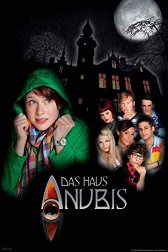 Das Haus Anubis - Gruppe - Filmposter Kino Movie TV-Serie Kindersendungen - Grösse cm + 2 St Posterleisten Kunststoff 62 cm transparent