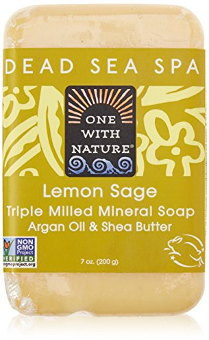 One with Nature Soaps Almond Bar Soap, Lemon Verbena, 7 Oz (Blockseifen)