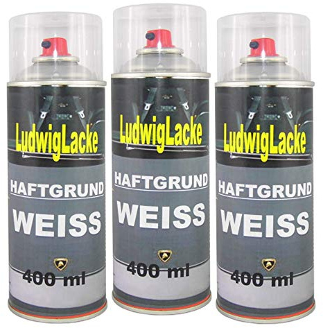 LudwigLacke Haftgrund 3 Spray Weiss 400 ml je Spraydose