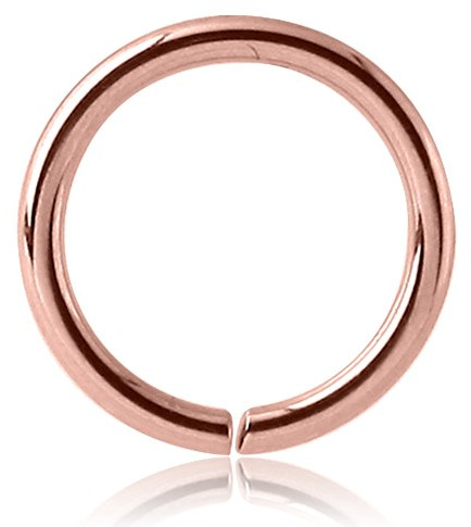 eeddoo Piercing-Ring O-Ring Rosegold Edelstahl Stärke: 0,8 mm 8 mm