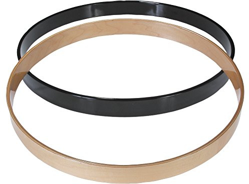 Gibraltar Holzspannreifen - Black Laquer - 18 / 8-lagiger Ahorn - 6,5 mm stark - Hochglanz schwarz - 40 mm breit - SC-18BK