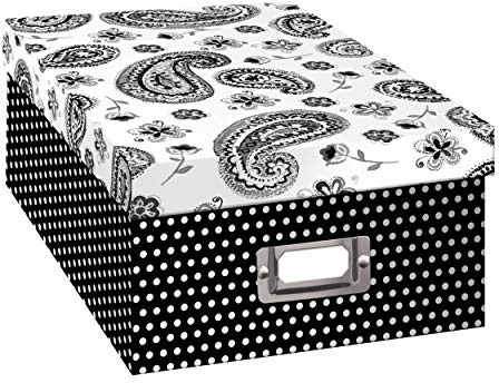 Pioneer Photo Albums B-1BW Storage Box, Paisley Design