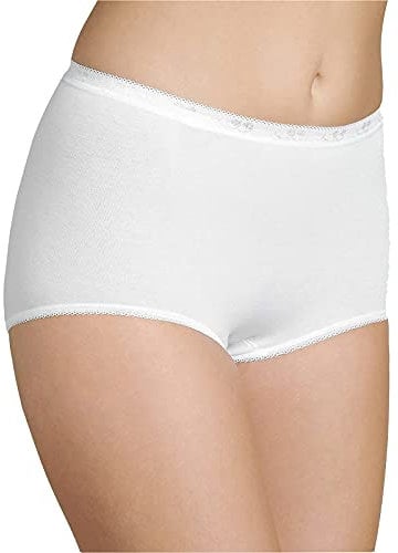 Sloggi Femme Basic+ 3p sloggi Basic Maxi Lot de 3 Culotte taille basse femme Tr s confortable Coton doux et respi, Blanc, 42