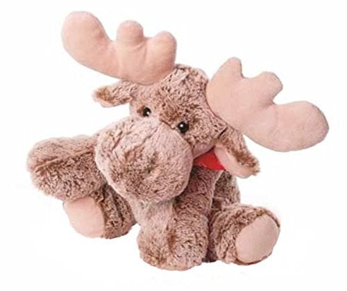 Inware 6783 - Kuscheltier Elch Carlo, liegend, grau/beige, 17 cm, Schmusetier
