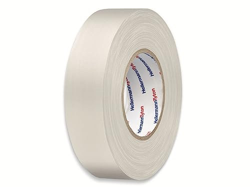 HellermannTyton 712-00205 HelaTape Tex Gewebeklebeband weiß (L x B) 10m x 19mm Gummi 1 Stück