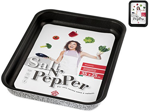 Home Salt N'Pepper Teglia Forno in Alluminio, Rivestimento Antiaderente, 35x25 cm