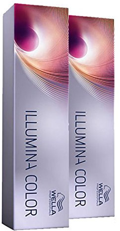 Wella 2x Illumina Color 10/36 Hell-Lichtblond Gold-Violett 60 Ml