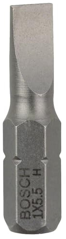 Bosch Zubehör 2607001465 Schrauberbit Extra-Hart S 1,0x5,5, 25 mm
