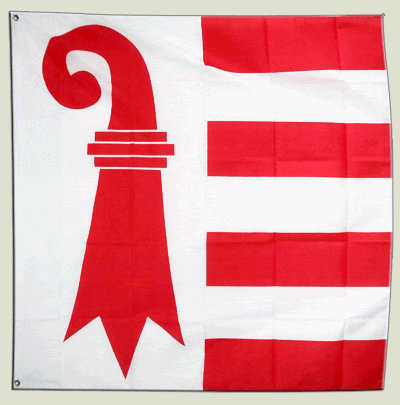 Drapeau Suisse Canton Jura - 120 x 120 cm