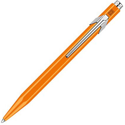 CARAN d'ACHE - Kugelschreiber 849 aus Metall - Fluo Orange, 1 Stück (1er Pack)