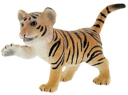 Bullyland 63684 - Spielfigur Tiger Junges, ca. 5,6 cm große Tierfigur, detailgetreu, PVC-frei, ideal als kleines Geschenk für Kinder ab 3 Jahren