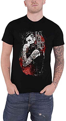 Black Veil Brides T Shirt Andy BVB Inferno Band Logo offiziell Herren Schwarz