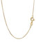 NKlaus 50cm Panzerkette 585 Gelbgold 14 Karat elegante Halskette filigrante Breite 0,8mm Collier 1,25g federleicht 8840