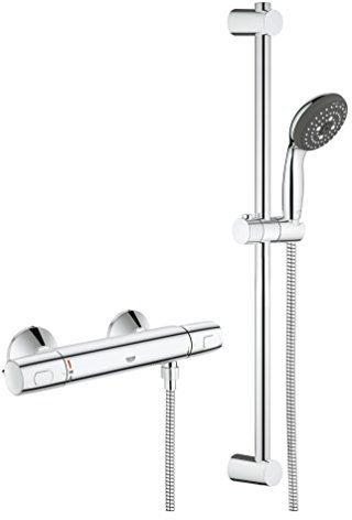 Grohe Precision Trend Brausestangenset mit Thermostat-Brausebatterie, 1 Stück, 34237002