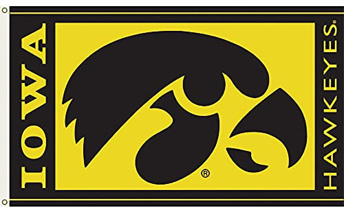 BSI PRODUCTS, INC. - Iowa Hawkeyes Flagge, 90 x 150 cm