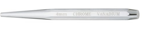 KS Tools 156.0134-E Durchtreiber, Hochglanz, verchromt, auf Hänger, Durchmesser 6 mm
