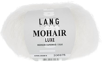 Lang Yarns Mohair Luxe 0001 weiß