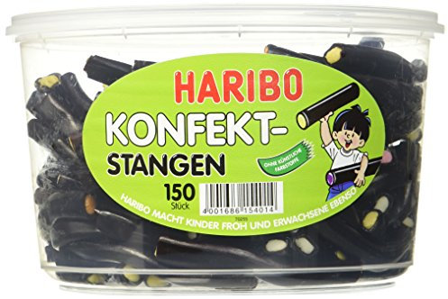 Haribo Konfekt-Stangen 3 x 150 Stück in Runddose, je 1200g