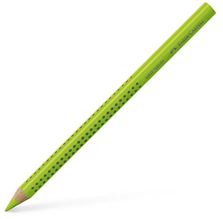 FABER-CASTELL 114863 - Textmarker Jumbo Grip Neon Textliner, grün