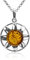 Bernstein Sterling Silber Anhänger Kette 46 cm