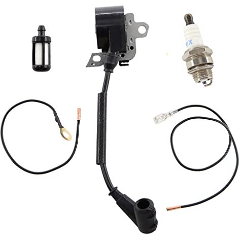 HURI Zündung Zündspule für Stihl 024 026 028 029 034 038 039 044 048 MS240 MS260 MS290 MS310 MS360 MS390 MS440 FS360 FS420 und Zündkerze Benzinfilter