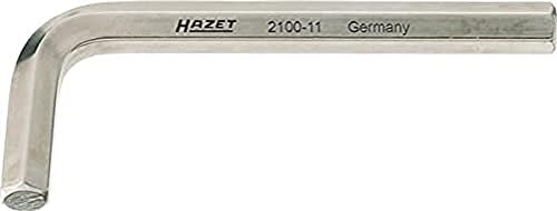 HAZET Winkelschraubendreher 2100-27, Schlüsselweite: 27 mm | Oberfläche: vernickelt, Abtrieb: Innen Sechskant Profil | besonders geeignet für schwer zugängliche Verschraubungen