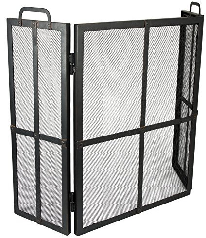 Ivyline IRFSSU 24 cm Width x 50.5 Diameter x 71 cm Height Iron Fire Screen Surround