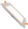 LEDKIA LIGHTING Placa LED 18W Cuadrada Foco Downlight Empotrable Plano Corte 205x205 mm Silver 4000K Blanco Neutro