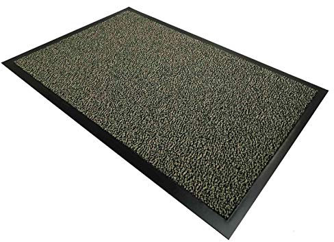 CASA Tessile Nevada Zerbino Tappeto asciugapassi Rettangolare Zerbino Antiscivolo per Ingresso, Interno Esterno per Casa o Ufficio - Beige, 40x70 cm.