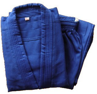 S.B.J - Sportland mittelschwerer Judoanzug blau, mit weissem Gürtel