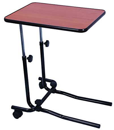 Drive DevilbissAngle and Height Adjustment Over Bed Table with 2 Castors