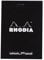 Rhodia 18558C - Notizblock / Schreibblock geheftet dotPad No.18 DIN A4 21x29,7cm, 80 Blätter Dot-Lineatur 80g, abtrennbar und mikroperforiert, mit Kartonrücken, Orange, 1 Stück