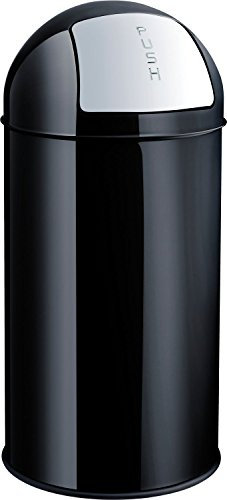 helit H2401795 - Push-Abfallbehälter „the dome“ 30 L, schwarz