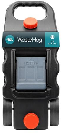 Leisurewize Streetwize LWACC49 Wastehog - 45L Waste Water Carrier with Handle, Fold Down Shelf, Wheels