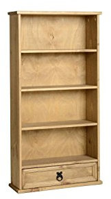 Seconique Corona Dvd Rack in Distressed Waxed Pine