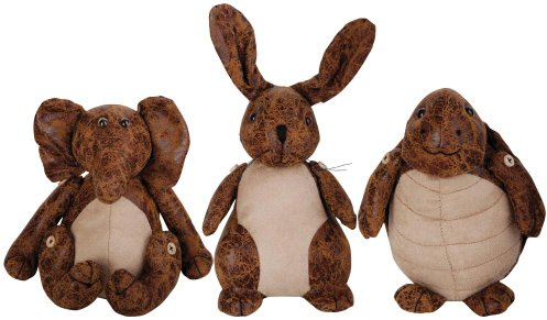 Esschert Design Assorted Faux Leather Animal Doorstops