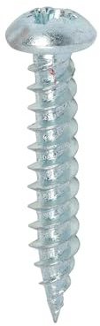 TIMCO PZ2 Round BZP Twin Woodscrews - 8 x 1 - Zinc Plated - Box of 200