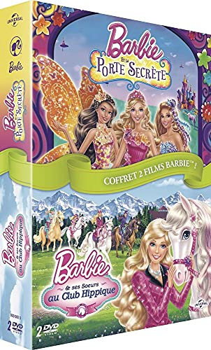 Coffret Barbie et la porte secrète ; Barbie et ses soeurs au club hippique [FR Import]
