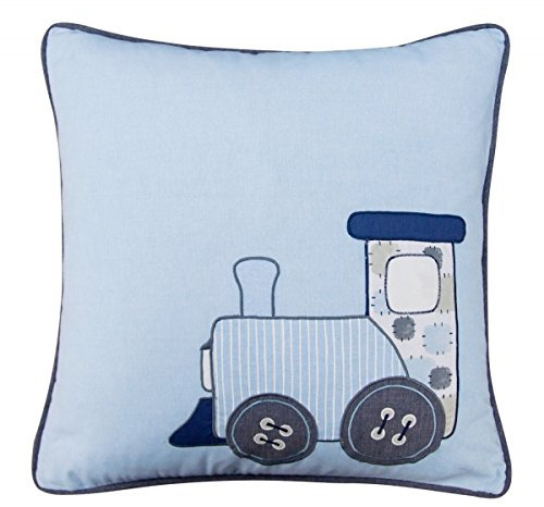 Belily Eisenbahn Kissen: Polyester-Füllung, Bettkissen, 40 x 40 cm