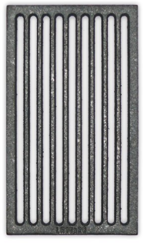 Liegerost 16 x 28 cm - Gussrost Ofenrost Ascherost Tafelrost Kaminrost Premiumqualität
