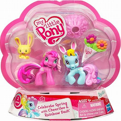 My little Pony - Ponyville - OSTERN Exclusive 2-Pack - Celebrate Springs - mit Cheerilee & Rainbow Dash - incl. Hase & Zubehör - OVP