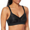 TriAction Womens Workout N Sports Bra, Black, 36D UK