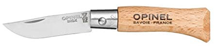 OPINEL Coltello N° 2 Tradition Inox – Manico 4,5 cm Hetre