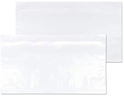 Blake Purely Packaging - Document Enclosed Wallet DL (235 x 132mm) - Pack of 1000 - DL Plastic Wallets - Peel & Seal Plastic Envelopes - Polythene Packaging Bags for Address/Invoice (PDE30)