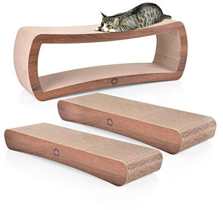 CanadianCat Company | Spar Set - Wave + Galaxy Kratzbretter walnuss