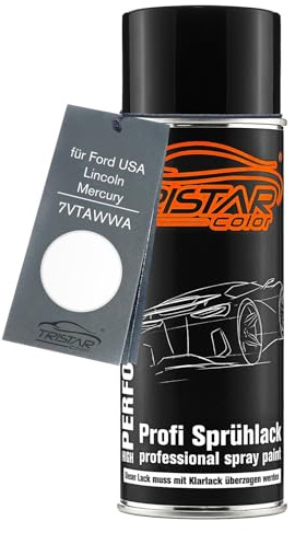 TRISTARcolor Autolack Spraydose für Ford USA/Lincoln 7VTAWWA Frozen White | für Ford USA / Lincoln / Mercury, Basislack, Sprühdose 400ml